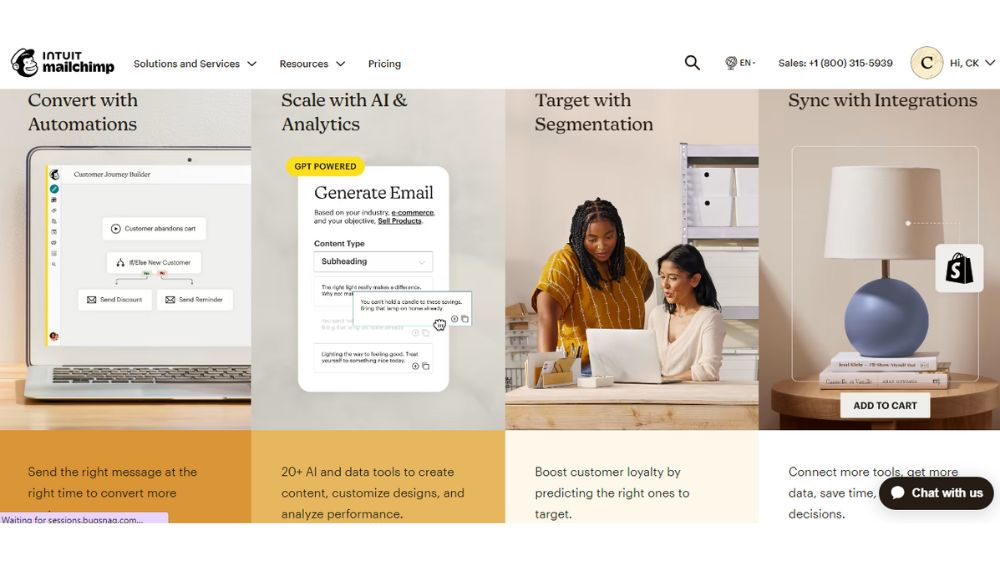 Free email marketing tool- MailChimp